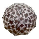 3 Fold Manual Open Satin Printed Umbrella, Rain and Sun Protective (Design 04) - Image 5