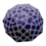 3 Fold Manual Open Satin Printed Umbrella, Rain and Sun Protective (Design 04) - Image 7