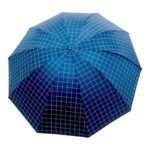 3 Fold Manual Open Satin Printed Umbrella, Rain and Sun Protective (Design 02) - Image 5