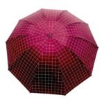 3 Fold Manual Open Satin Printed Umbrella, Rain and Sun Protective (Design 02) - Image 7