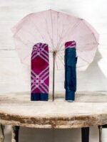 3 Fold Manual Open Satin Printed Umbrella, Rain and Sun Protective (Design 05) - Image 3