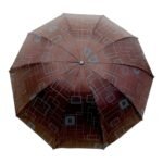 3 Fold Manual Open Satin Printed Umbrella, Rain and Sun Protective (Design 05) - Image 5