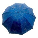 3 Fold Manual Open Satin Printed Umbrella, Rain and Sun Protective (Design 05) - Image 7