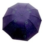 3 Fold Manual Open Satin Printed Umbrella, Rain and Sun Protective (Design 05) - Image 8