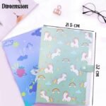 Unicorn Button File Folder with Button Lock (No. 3021, Assorted Color, MOQ 4) - Image 3
