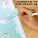 Unicorn Button File Folder with Button Lock (No. 3021, Assorted Color, MOQ 4) - Image 6