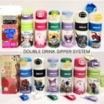 Double Drink Sipper System Water Bottle 520ml (No. 152, MOQ 2)