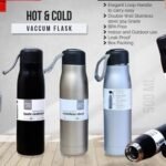 Vacuum Flask Loop Handle Steel Water Bottle 550ml (No. 35, MOQ 2)