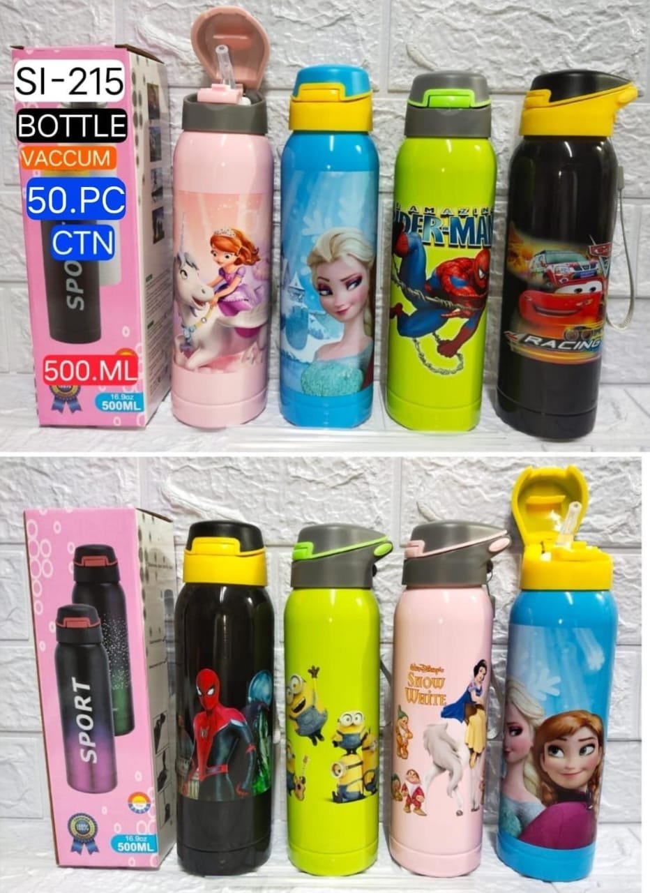 water-bottle-sport.jpeg Cartoon Theme Sport Vacuum Water Bottle 500ml (No. 215, MOQ 2) - Image 1