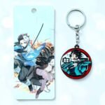 Tanjiro and Nezuko Kamado Metal Revolving Keychain (MOQ 4)