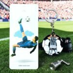 Cristiano Ronaldo Footballer Metal Revolving Keychain (MOQ 4)