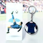 Football Player Messi Metal Revolving Keychain (MOQ 4)