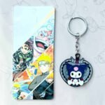 Cute Kuromi Metal Revolving Keychain (MOQ 4)