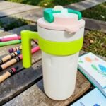 Color Block Design Steel Tumbler Style Double-Wall 650ml (No. HH-21, Assorted Colors, MOQ 2) - Image 2