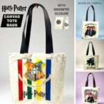 Harry Potter Canvas Tote Bag with a Magnetic Closure (No. D-1292, MOQ 4)