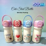 Kuromi Cute Small Water Bottle with Handle 500ml (No. 9307, Assorted Color, MOQ 2)