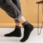 Winter Thick Warm Fleece Lined Thermal Stretchy Elastic Velvet Socks (Skin Color, MOQ 12) - Image 2
