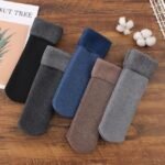 Winter Thick Warm Fleece Lined Thermal Stretchy Elastic Velvet Socks (Skin Color, MOQ 12) - Image 5