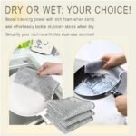 Non-Scratch Wire Dishcloth, Multipurpose Wire Dish Washing Rags (MOQ 36) - Image 3