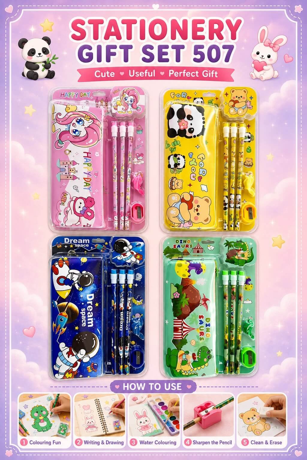 Wholesale Stationery Gift Set | Gift Set for Kids | Birthday Return Gift Wholesale Stationery Gift Set | Gift Set for Kids | Birthday Return Gift