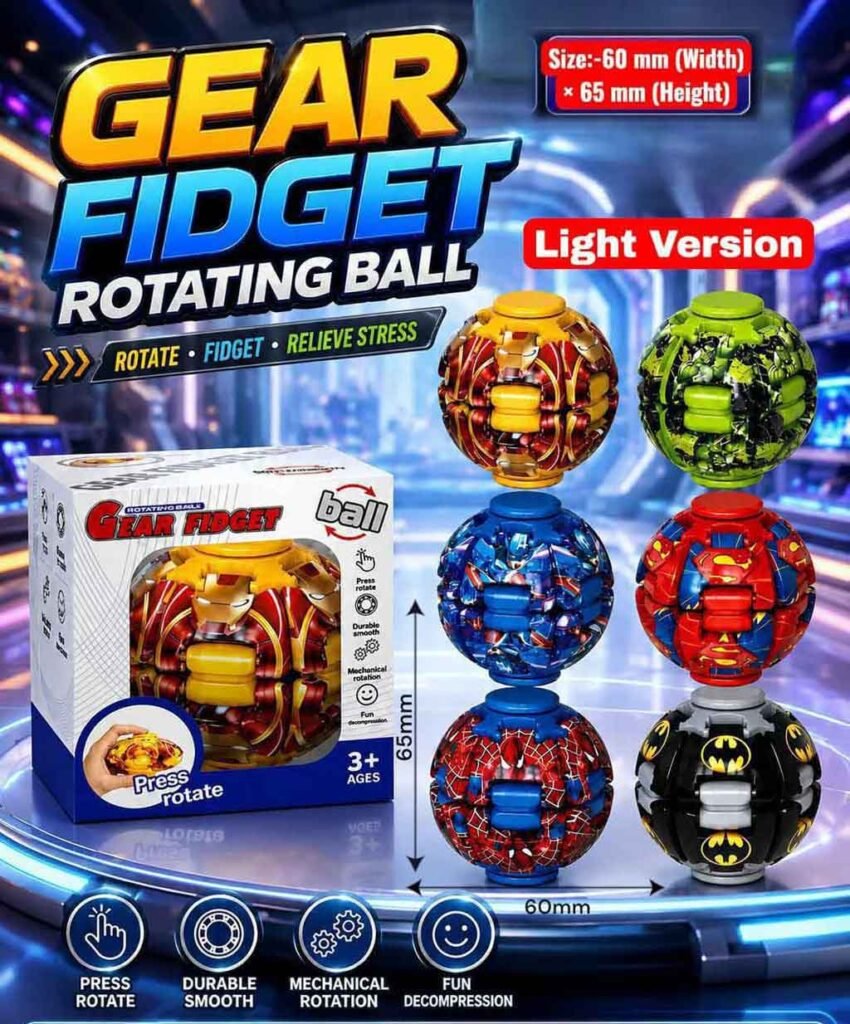 Gear Fidget Rotating Ball