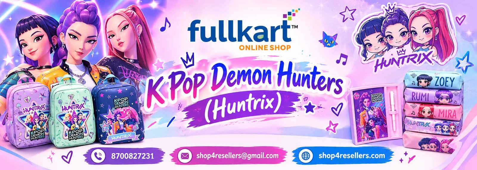 K-Pop Gift Ideas for Kids | K Pop Stationery | K Pop Demon Hunters | Huntrix Stationery