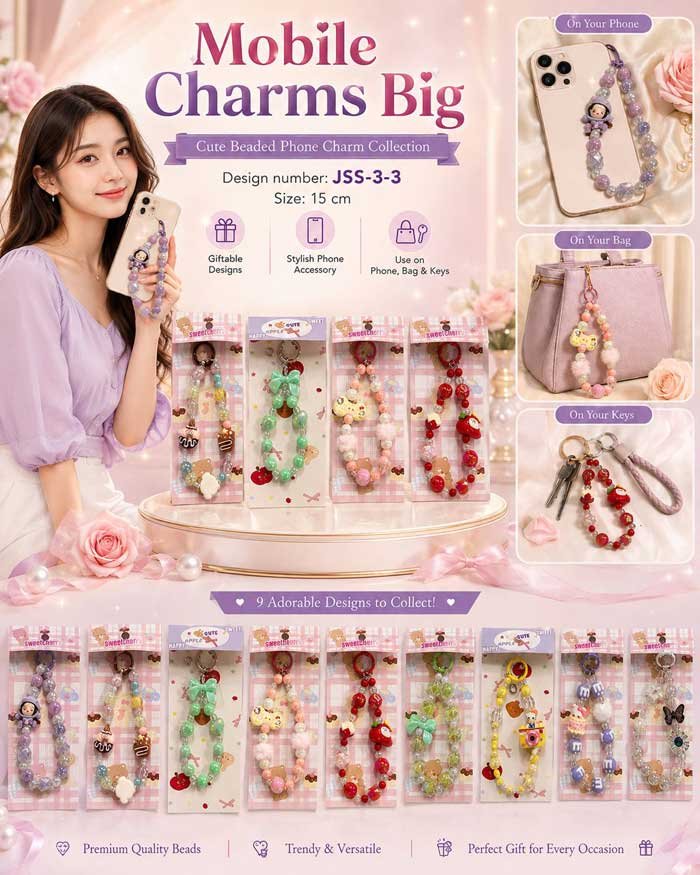 Mobile Charms | Mobile Charms for Kids | Beads Mobile Charms